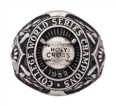 1952 Holy Cross College NCAA Baseball World Series Ring